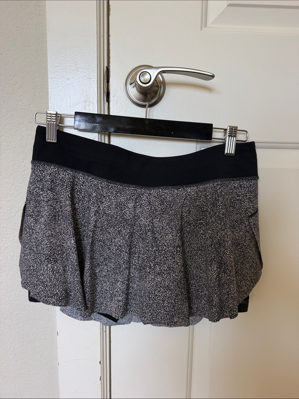 lululemon athletica Black and White Speckled Mini Skirt